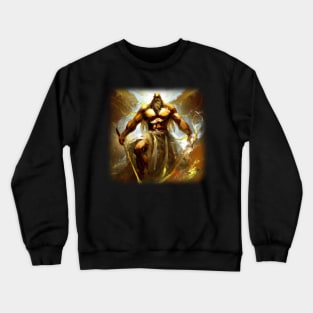 Painting of a Greek god Crewneck Sweatshirt